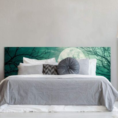 Cabecero Cama PVC Spooky Bosque con Luna Llena