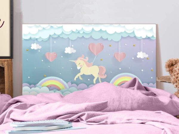 Cabecero Cama PVC Infantil Unicornio