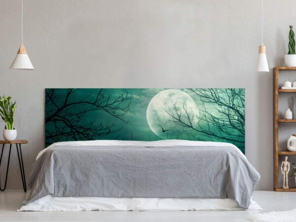 Cabecero Cama PVC Spooky Bosque con Luna Llena