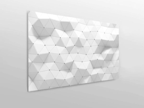 Cabecero Cama PVC Impresión Digital sin Relieve Triángulos 3D