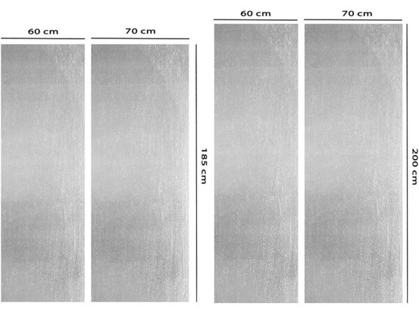 Vinilo Frigorífico Laminado Plata