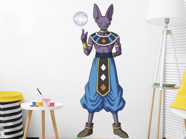 pegatina pared beerus dragon ball