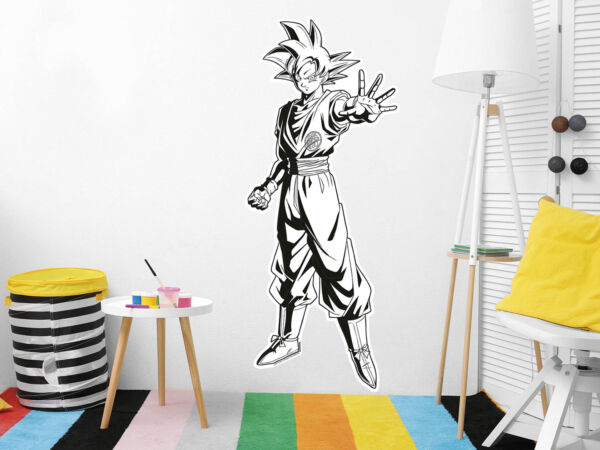 pegatina pared goku byn manos