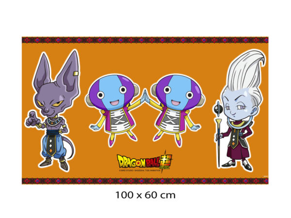 pack de pegatinas de pared en vinilo dragon ball beerus zeno sama whis