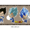 Pack de Pegatinas de Pared en Vinilo Dragon Ball Vegeta