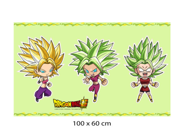 Pack de Pegatinas de Pared Vinilo Dragon Ball Caulifla, Kefla y Kale