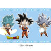 Pack Pegatinas de Pared en Vinilo Dragon Ball Fases Goku