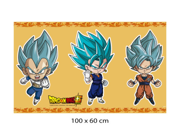 Pack Pegatinas de Pared en Vinilo Dragon Ball Goku, Vegeta y Vegito Blue