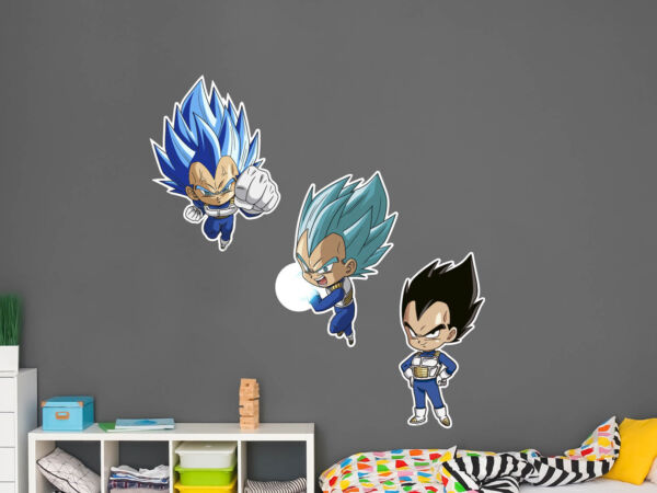 Pack de Pegatinas de Pared en Vinilo Dragon Ball Super Vegeta