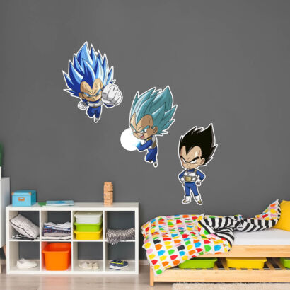 Pack de Pegatinas de Pared en Vinilo Dragon Ball Super Formas Vegeta