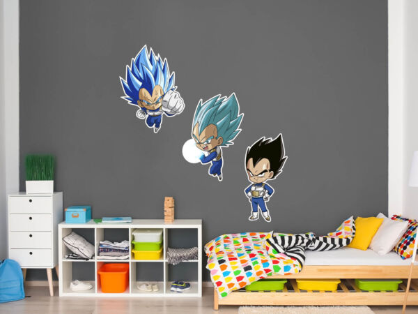 Pack de Pegatinas de Pared en Vinilo Dragon Ball Super Formas Vegeta