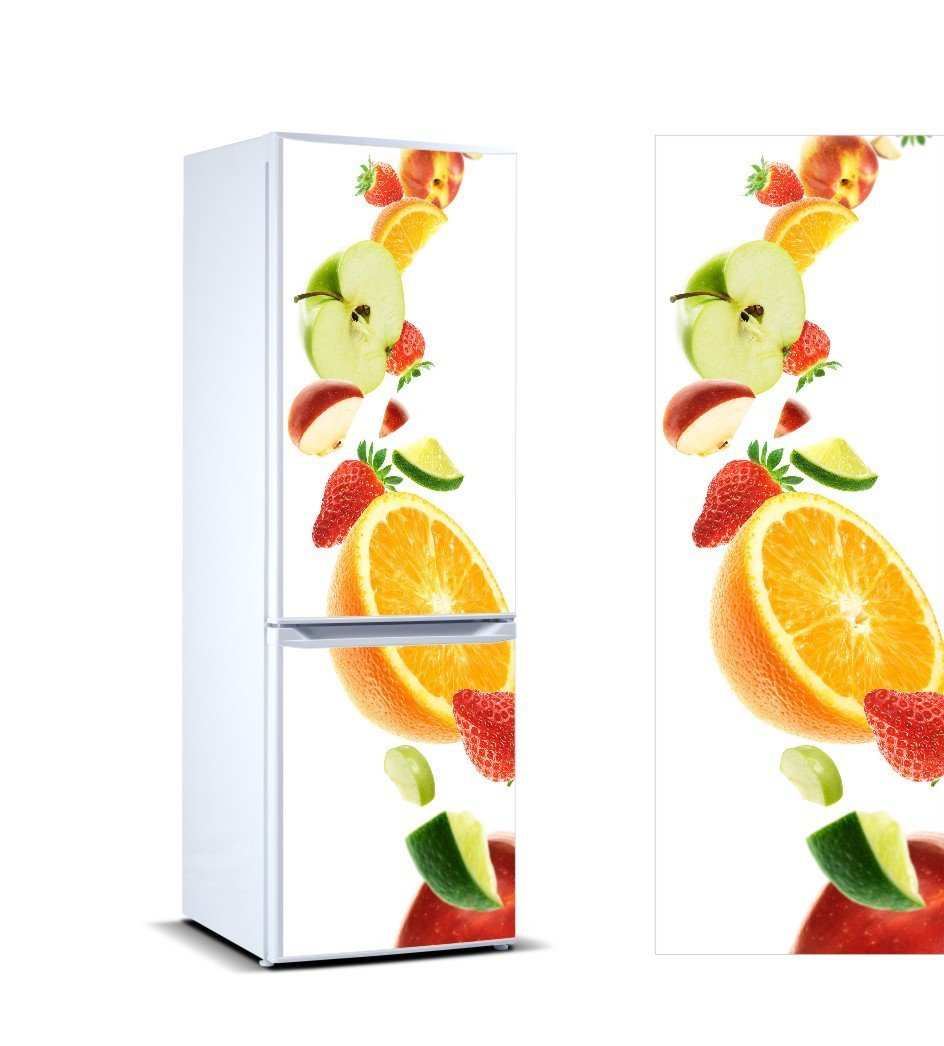 El refrigerador cobra personalidad con el uso de vinilos.