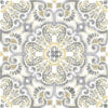 Vinilo para Suelo Imitación Azulejos Amarillo