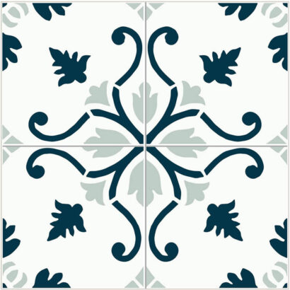 Vinilo para Suelo Positano Beige y Azul