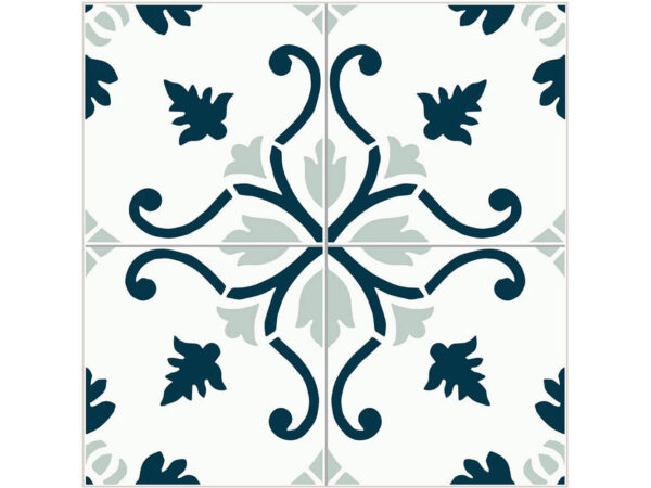 Vinilo para Suelo Positano Beige y Azul