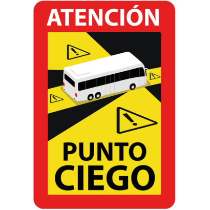 Pack 3 Señales Atencion Punto Ciego para Autobús