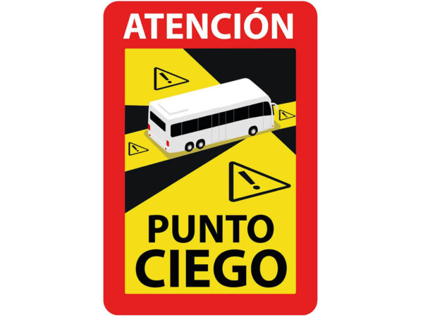 Pack 3 Señales Atencion Punto Ciego para Autobús