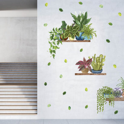 Vinilo para Pared Plantas Verdes