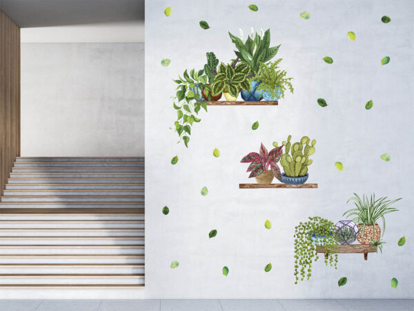 Vinilo para Pared Plantas Verdes