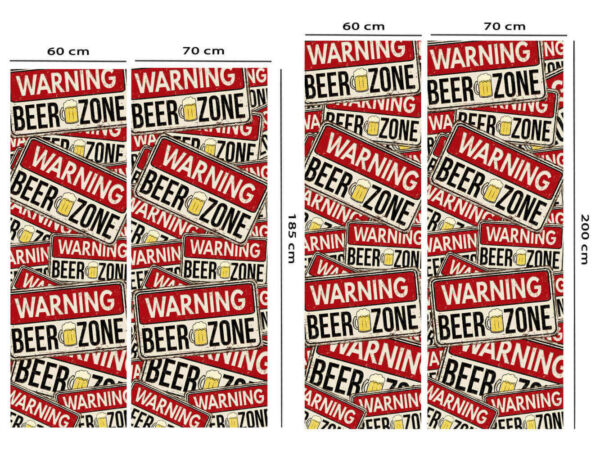 Vinilo Frigorífico Advertencia Zona de la Cerveza