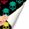 Vinilo Frigorífico Calaveras Dibujadas a Mano