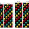 Vinilo Frigorífico Calaveras Dibujadas a Mano