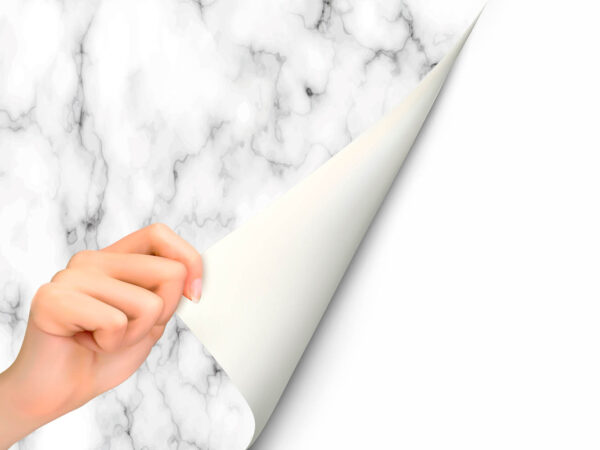 Vinilo Frigorífico Mármol Blanco