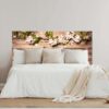 Cabecero Cama Madera con Flores