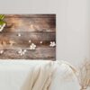 Cabecero Cama Madera con Flores