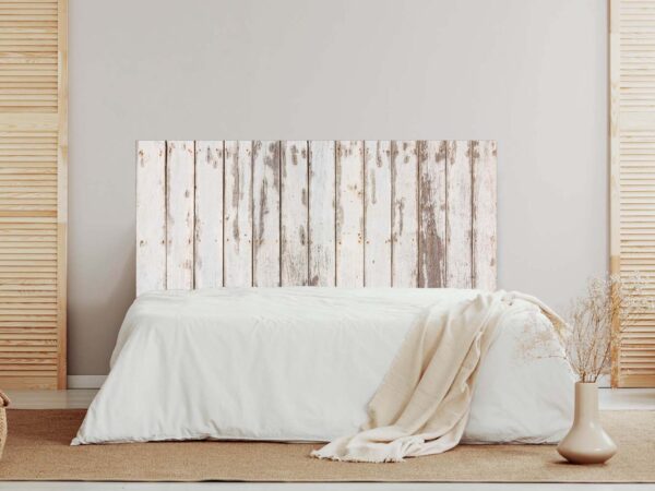 Cabecero Cama Madera Vieja Blanca | Oedim Decor