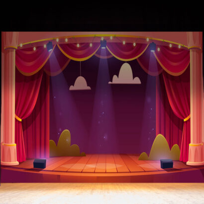 Fondo Fotográfico Escenario Teatro Animación