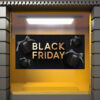 Vinilo Escaparate Black Friday Fondo Negro