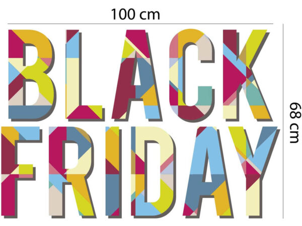 Vinilo Escaparate Black Friday Rebajas