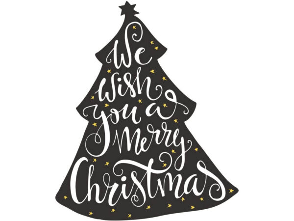Vinilo Escaparate Árbol de Navidad