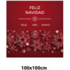 Vinilo Escaparate Feliz Año Nuevo y Feliz Navidad Fondo Rojo