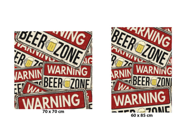 Vinilo Lavadora Advertencia Zona Cerveza