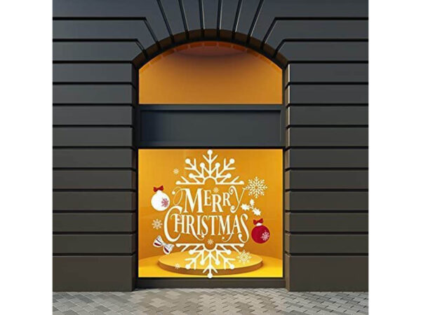 Vinilo Escaparate Merry Christmas Objetos Decorativos