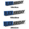 Vinilo Escaparate Black Friday Azul y Gris