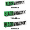 Vinilo Escaparate Black Friday Verde y Gris