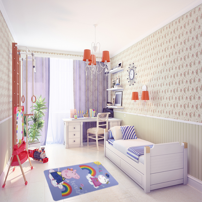 Siete ideas para decorar con papel pintado una habitación infantil