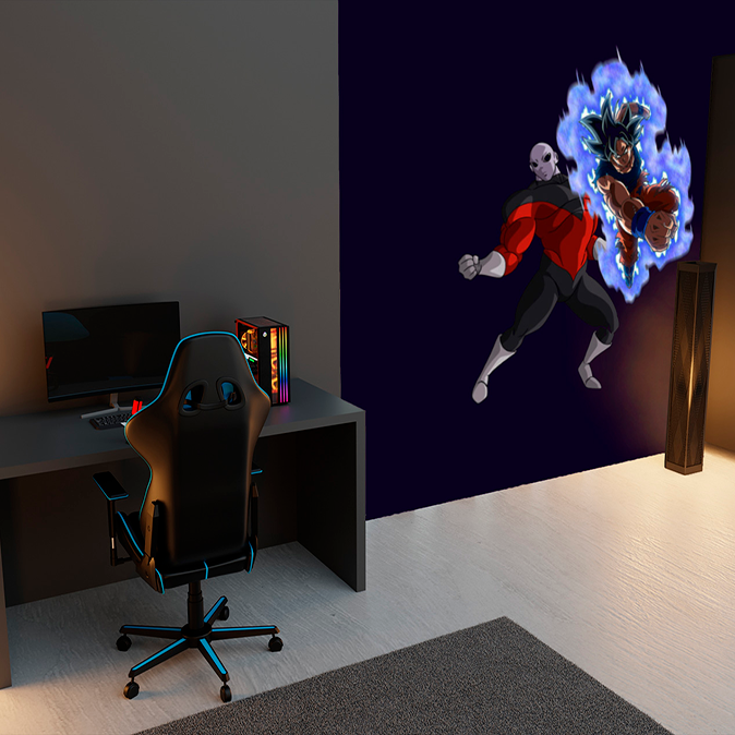 Ideas para decorar una habitación gamer: decoración Dragon Ball 