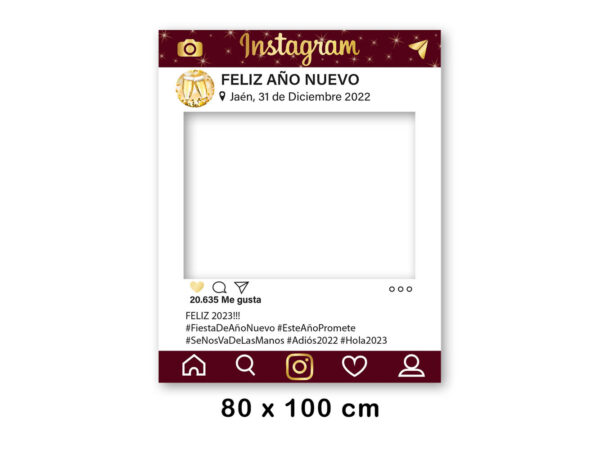 Photocall Instagram Feliz Año 2023 Personalizado