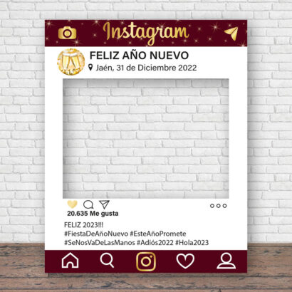 Photocall Instagram Feliz Año 2023 Personalizado