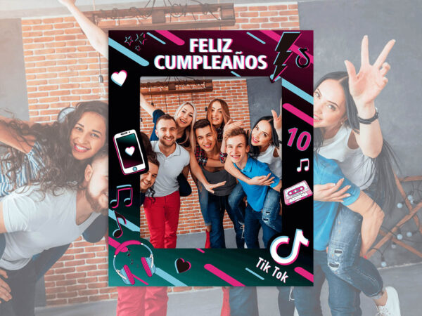 Photocall Cumpleaños TikTok + Carteles