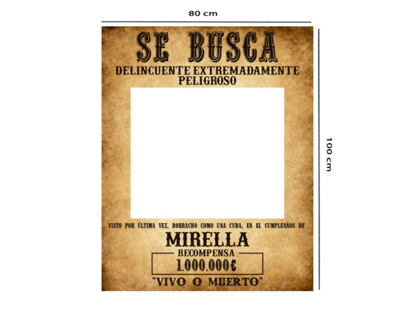 Photocall Cumpleaños Se Busca + Atrezzos