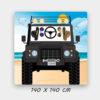 Photocall Jeep Negro en Playa + Atrezzos