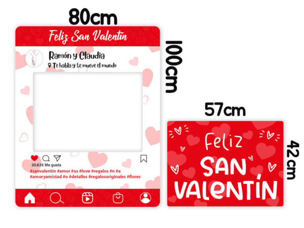 Photocall San Valentín Corazones + Carteles