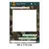 Photocall WhatsApp Feliz Cumpleaños Fondo Militar Personalizado