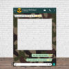 Photocall WhatsApp Feliz Cumpleaños Fondo Militar Personalizado