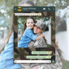 Photocall WhatsApp Feliz Cumpleaños Fondo Militar Personalizado